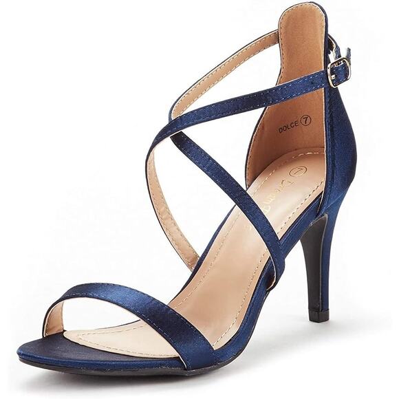 DREAM PAIRS Women's DOLCE Fashion Stilettos Open Toe Pump Heel Sandals SZ 9 - Picture 1 of 8
